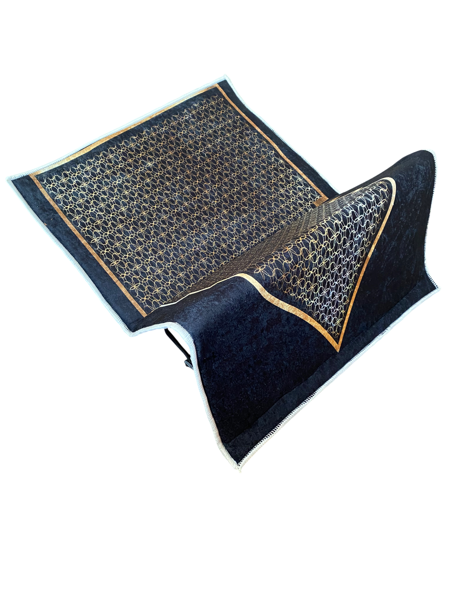 Sırt Destekli Katlanabilir Ortopedik Seyahat Seccade – Süngerli, Diz Ağrıtmaz