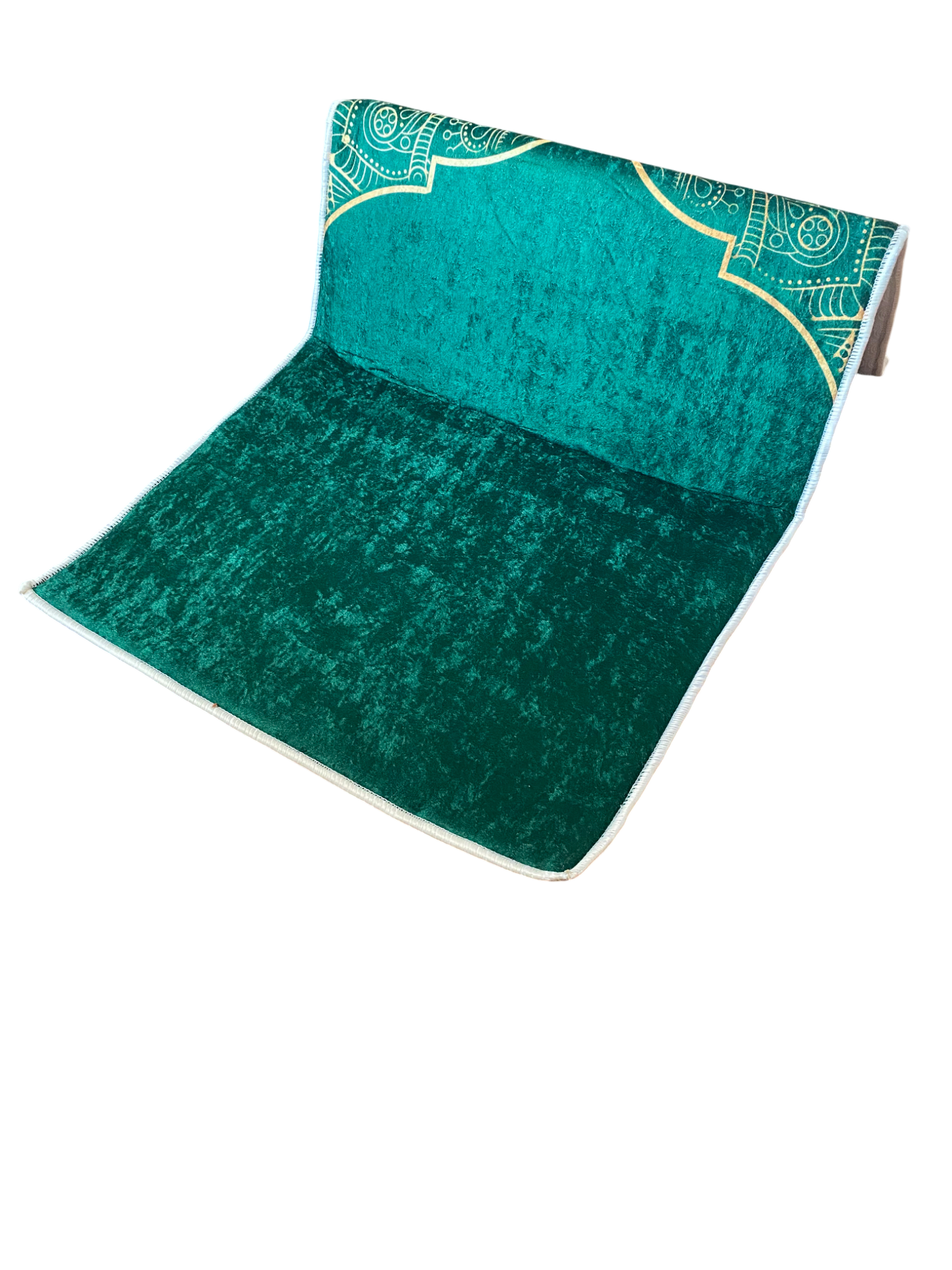 Sırt Destekli Katlanabilir Ortopedik Seyahat Seccade – Süngerli, Diz Ağrıtmaz