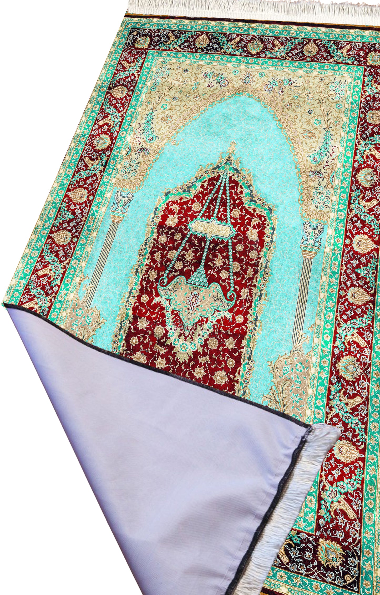 Light Slim Prayer Rug Foldable Janamaz Muslim Sejadah Islamic Gift