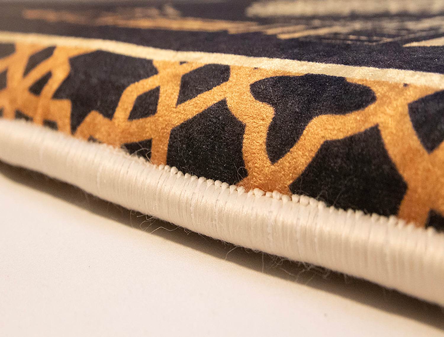 Gold Kabeli Kadife Ortopedik Seccade - İsme Özel 3 CM Süngerli - Carpetella