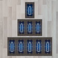 Prayer Rug - Multi-Person Janamaz Sajada for Family or Mosque - Large Gathering & Group Praying Carpet