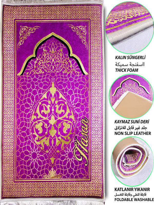 Mor Gold 3 CM Süngerli Ortopedik Seccade - Carpetella