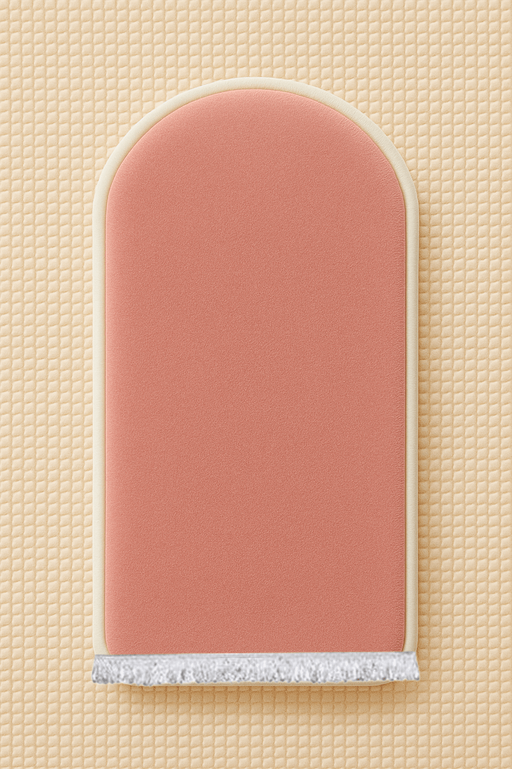 Düz Renk Desensiz Pembe Kadife Seccade Ortopedik 3 CM Süngerli - Carpetella