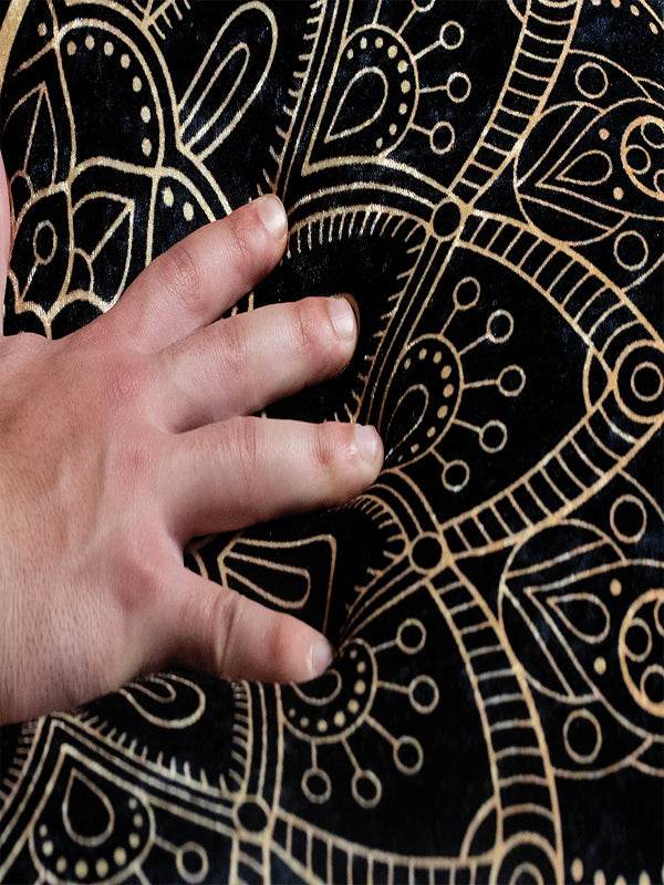 Siyah İsme Özel 3 CM Süngerli Ortopedik Seccade - Carpetella