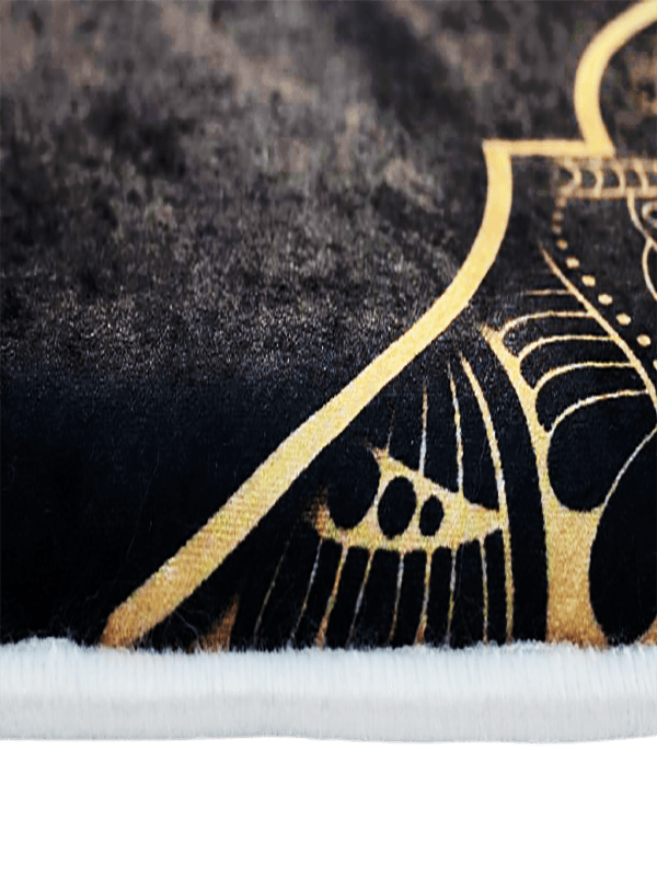 Siyah İsme Özel 3 CM Süngerli Ortopedik Seccade - Carpetella