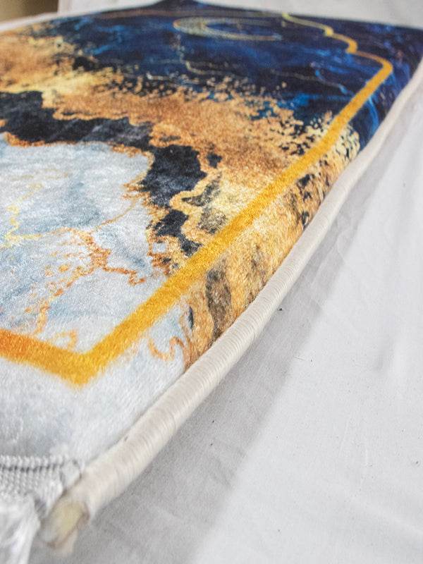 Lacivert İsme Özel 3 CM Süngerli Ortopedik Seccade - Carpetella