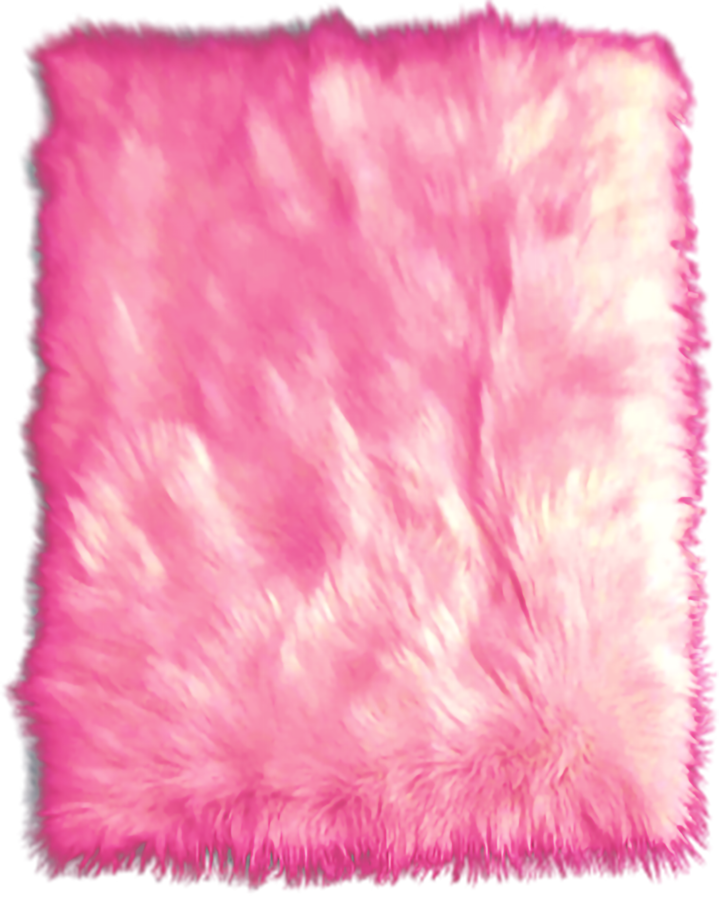 3.5 CM (1.4 INCH) Foam Padded Plush Fur Shaggy Pink Prayer Rug Mat Praying Carpet Islamic Luxury Sejadah Janamaz