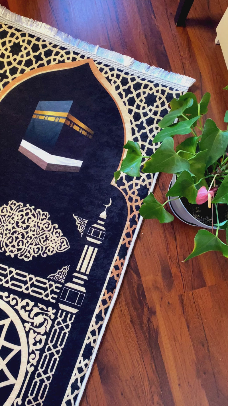 Ortopedik kabeli süngerli yumuşak seccade namazlık, video.