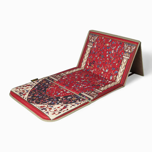 Lean Back Back Support Foldable Prayer Rug Mat Foam Padded Praying Mat