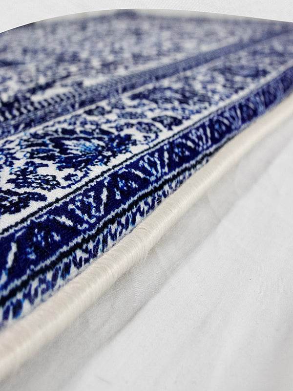 Mavi İsme Özel 3 CM Süngerli Ortopedik Seccade - Carpetella