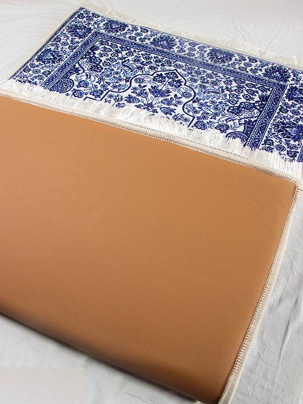 Mavi İsme Özel 3 CM Süngerli Ortopedik Seccade - Carpetella